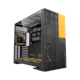 A small tile product image of Geometric Future Model 5 Vent w/ Fans - Mid Tower Dual-Chamber Case (Black/Yellow)