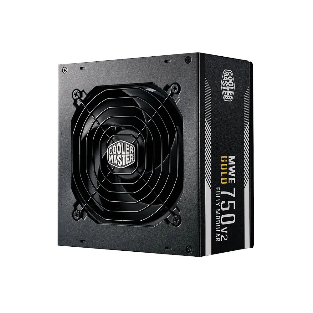 A large main feature product image of Cooler Master MWE Gold V2 750W ATX 3.1 Modular PSU