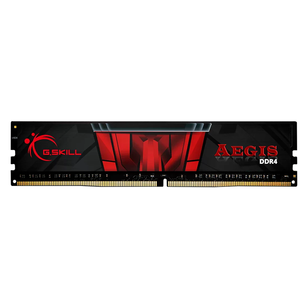 A large main feature product image of G.Skill Aegis 16GB (1x16GB) DDR4-2666 C19