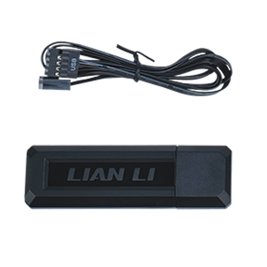 A large main feature product image of Lian Li RF 2.4GHz Wireless Controller Kit (Black)
