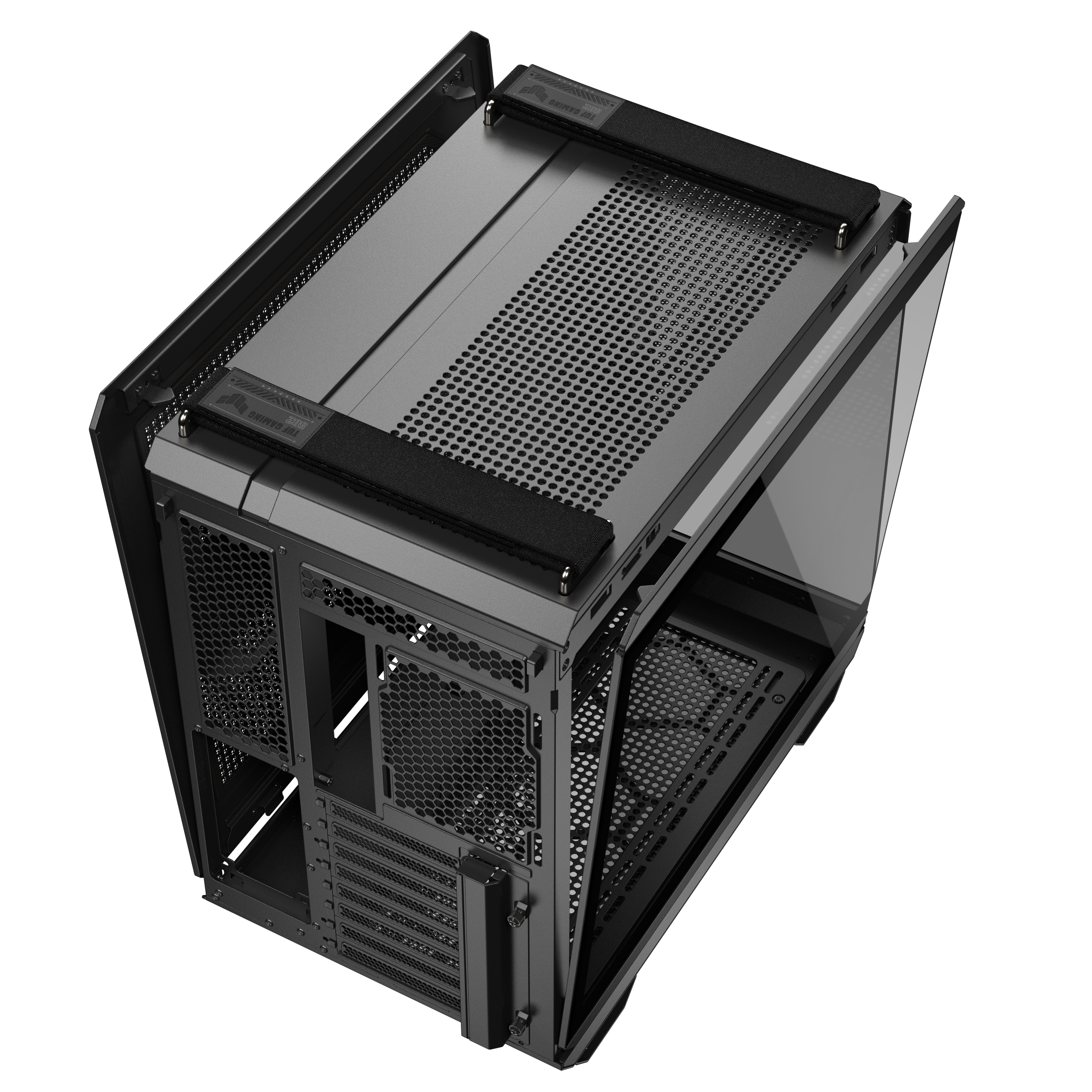 A large main feature product image of ASUS TUF Gaming GT502 Horizon Mid Tower Case - Black
