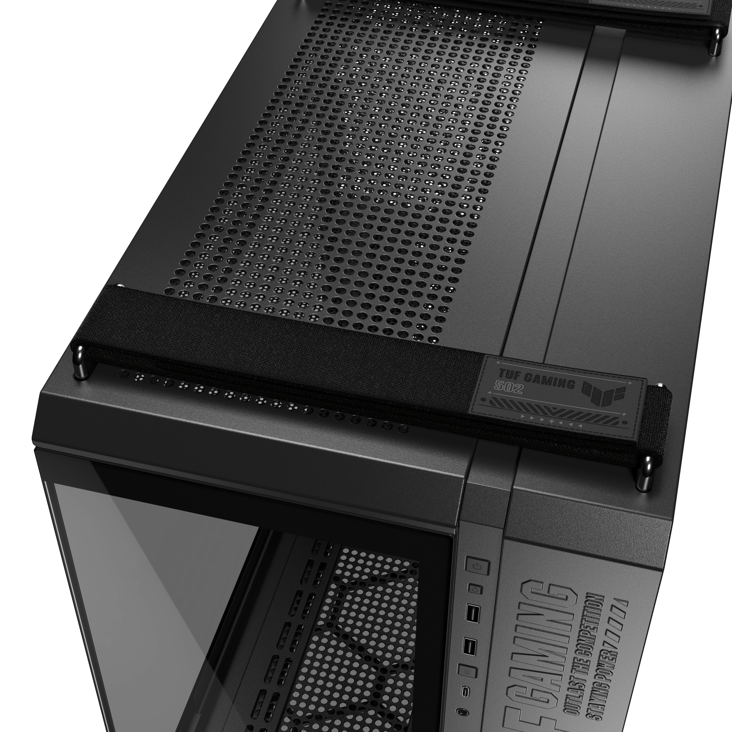 A large main feature product image of ASUS TUF Gaming GT502 Horizon Mid Tower Case - Black