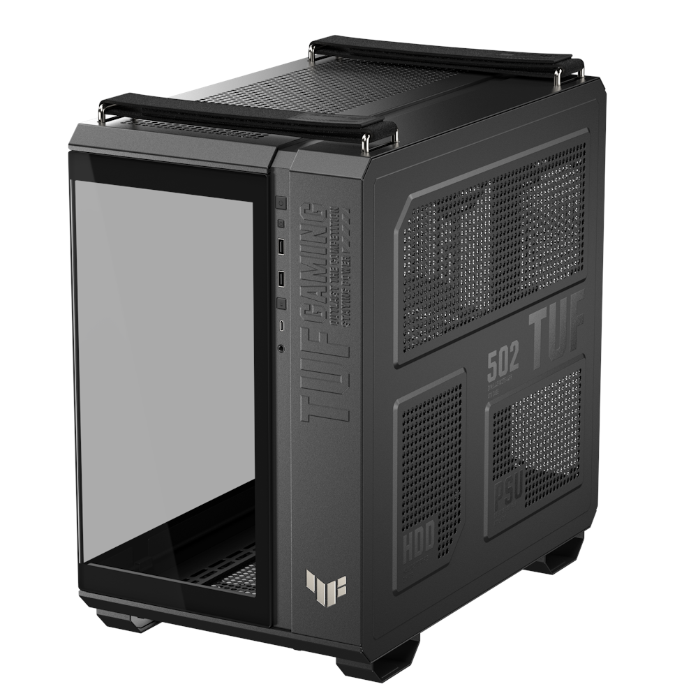 A large main feature product image of ASUS TUF Gaming GT502 Horizon Mid Tower Case - Black