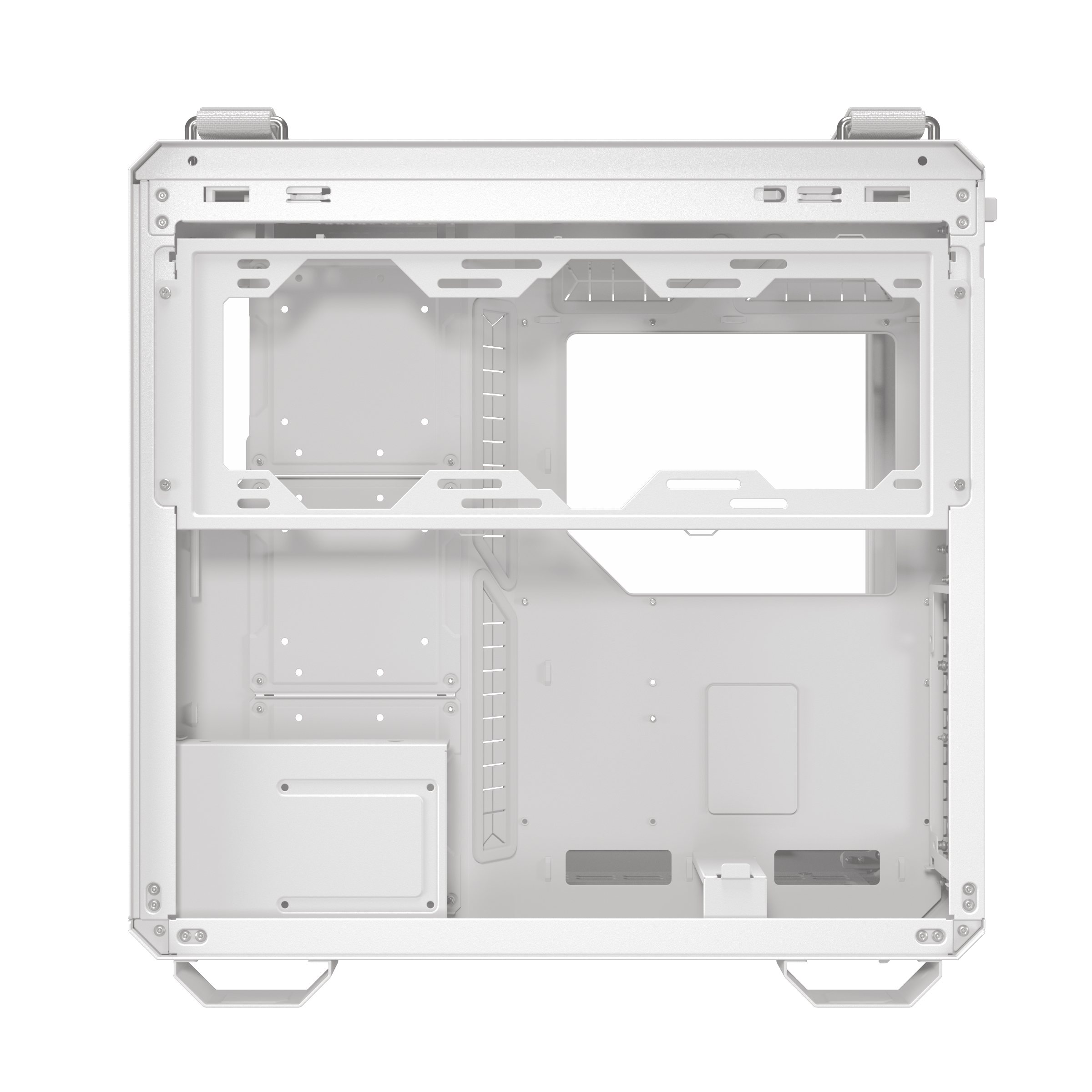 A large main feature product image of ASUS TUF Gaming GT502 Horizon Mid Tower Case - White