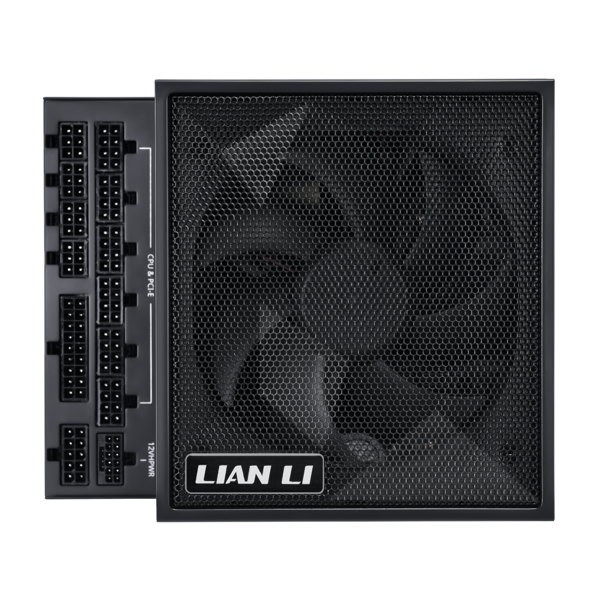A large main feature product image of Lian Li Edge 1300W Platinum PCIe 5.1 ATX 3.1 Modular PSU
