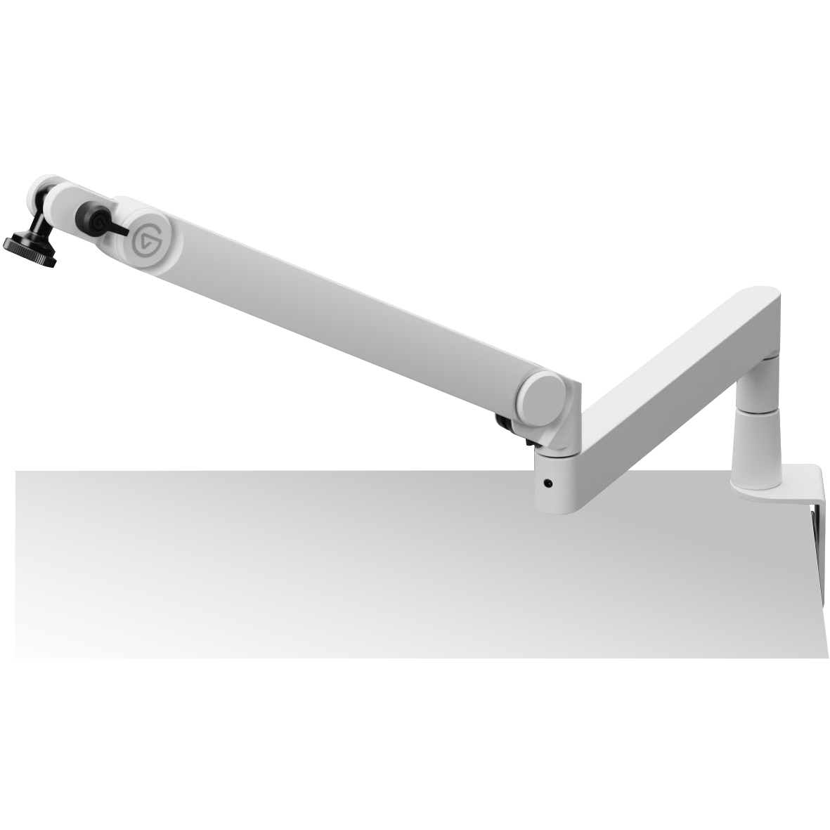 A large main feature product image of Elgato Wave Mic Arm Pro - White