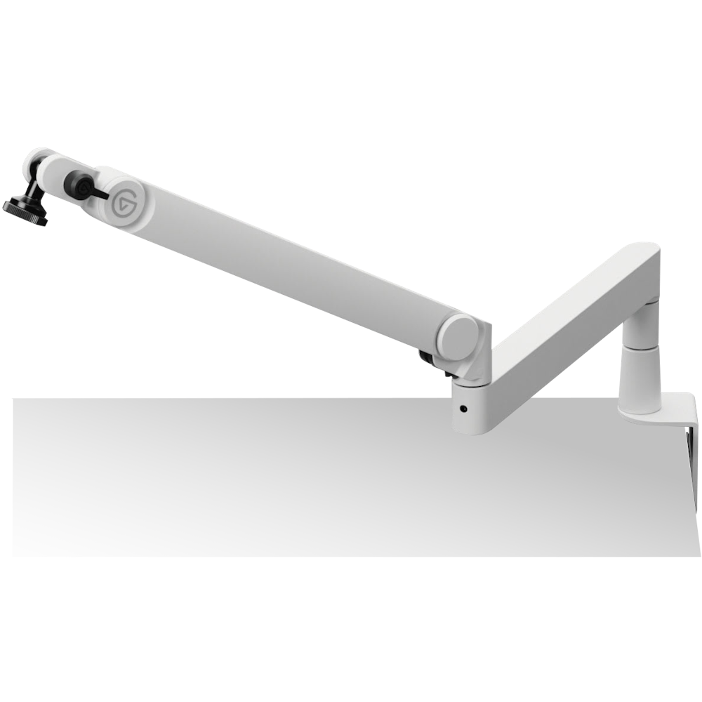 A large main feature product image of Elgato Wave Mic Arm Pro - White