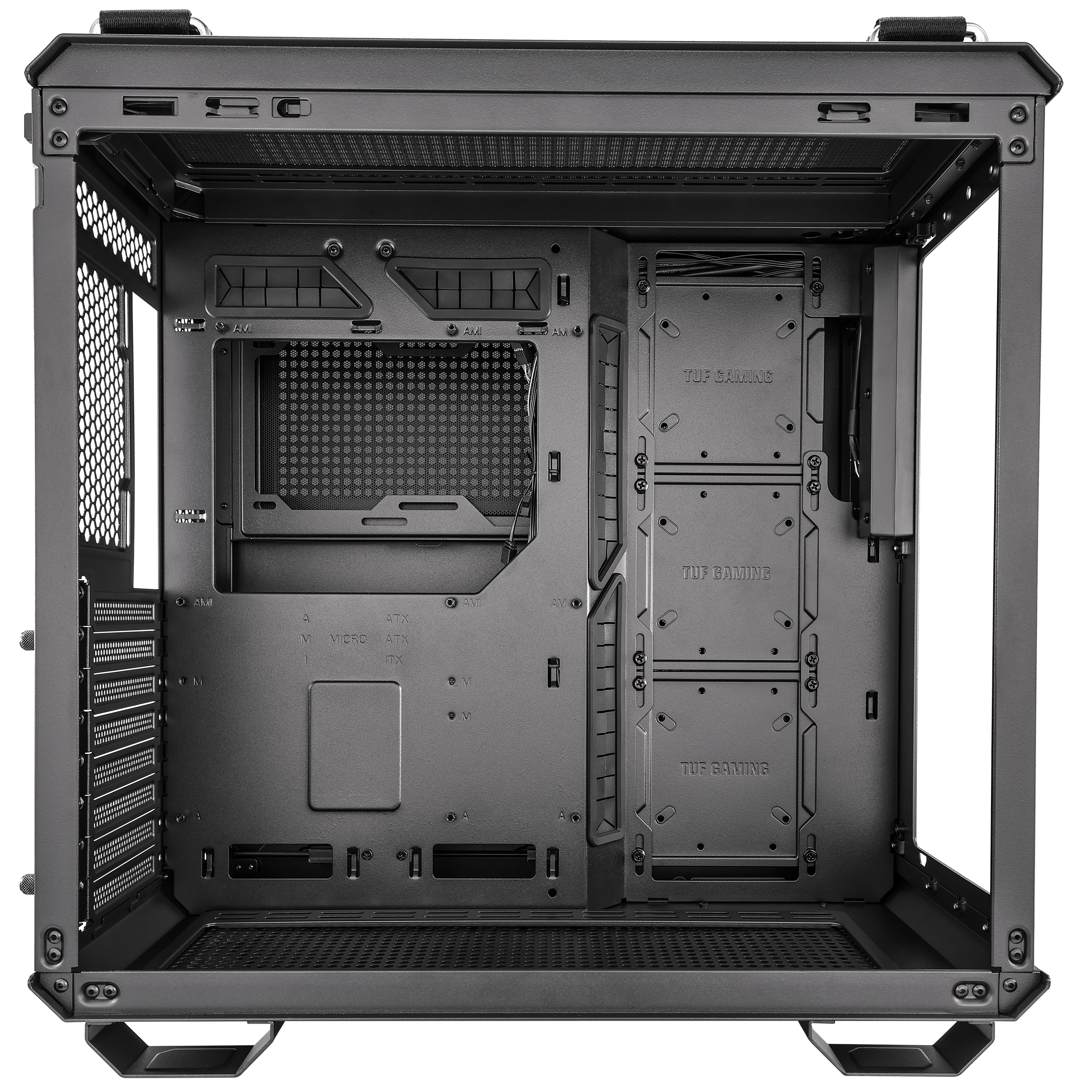 A large main feature product image of ASUS TUF Gaming GT502 Horizon Mid Tower Case - Black