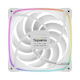 A small tile product image of Geometric Future Squama 2503R - 140mm ARGB Reverse Blade PWM Fan 3-Pack (White)