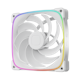 A small tile product image of Geometric Future Squama 2503R - 140mm ARGB Reverse Blade PWM Fan 3-Pack (White)