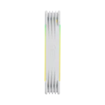 A small tile product image of Geometric Future Squama 2503 - 140mm ARGB PWM Fan 3-Pack (White)