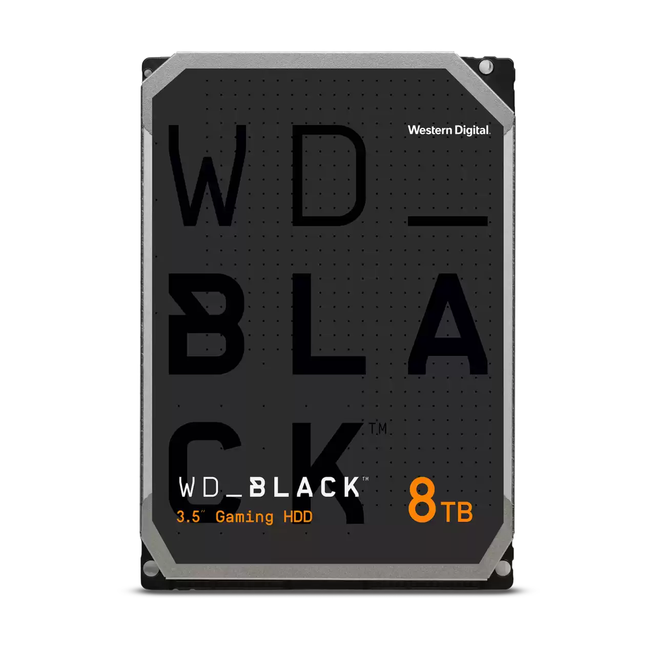 A large main feature product image of WD_BLACK 3.5" Gaming HDD - 8TB 256MB