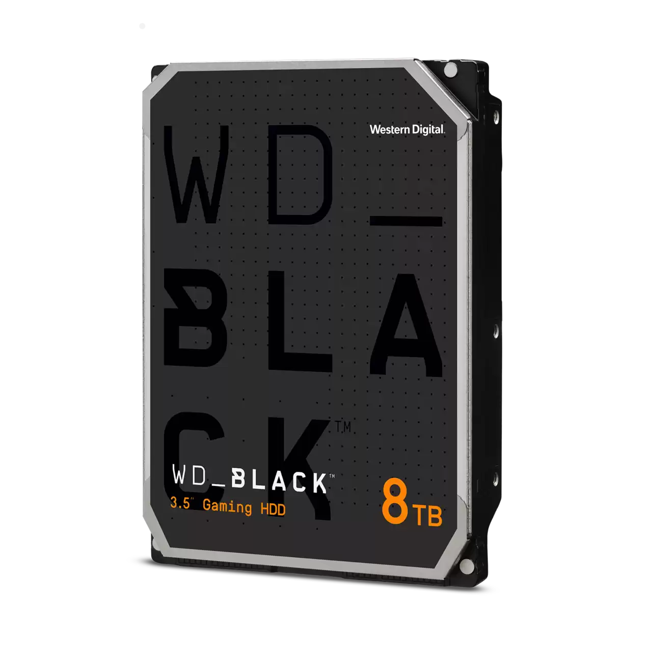 A large main feature product image of WD_BLACK 3.5" Gaming HDD - 8TB 256MB