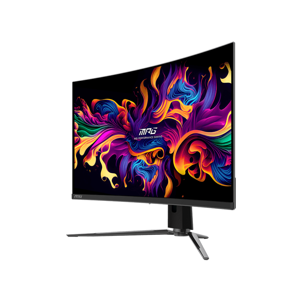 A large main feature product image of MSI MPG 321CURX - 32" Curved 4K 2160p 240Hz 0.03ms QD-OLED Gaming Monitor