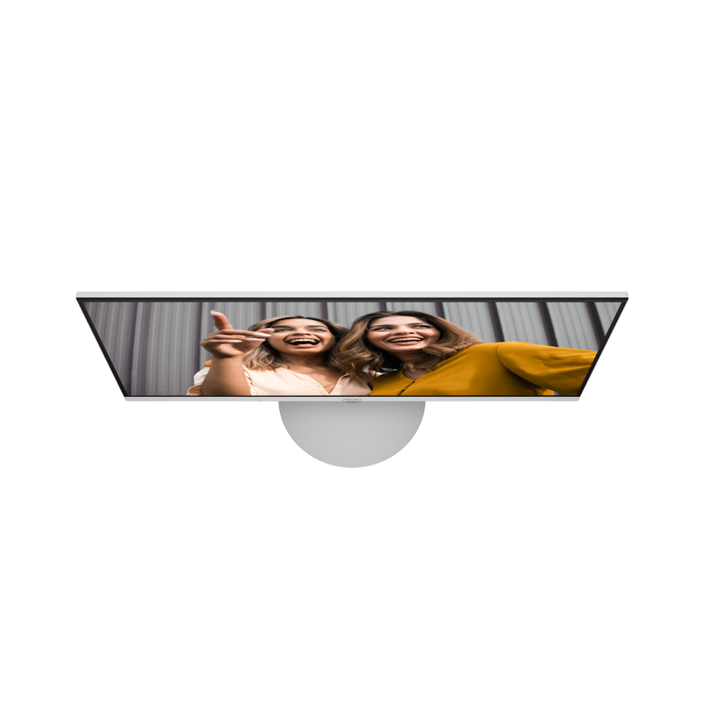 A large main feature product image of AOC 24B30H2/BW - 24" 1080p 120Hz IPS Monitor (White)