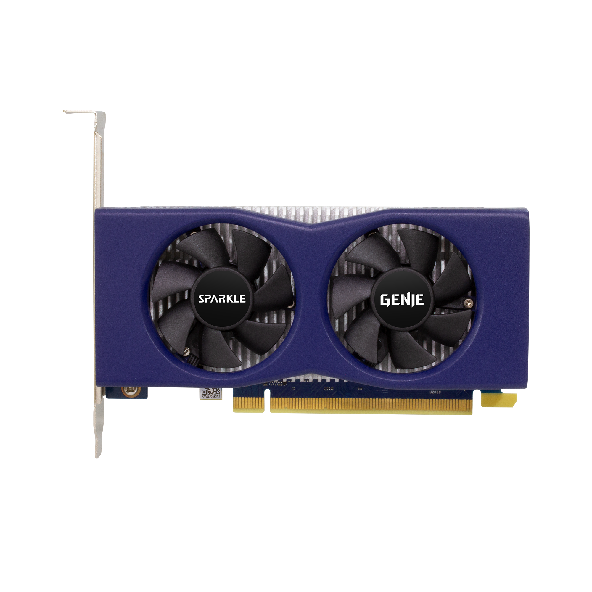 A large main feature product image of SPARKLE Intel Arc A380 GENIE Low Profile 6GB GDDR6