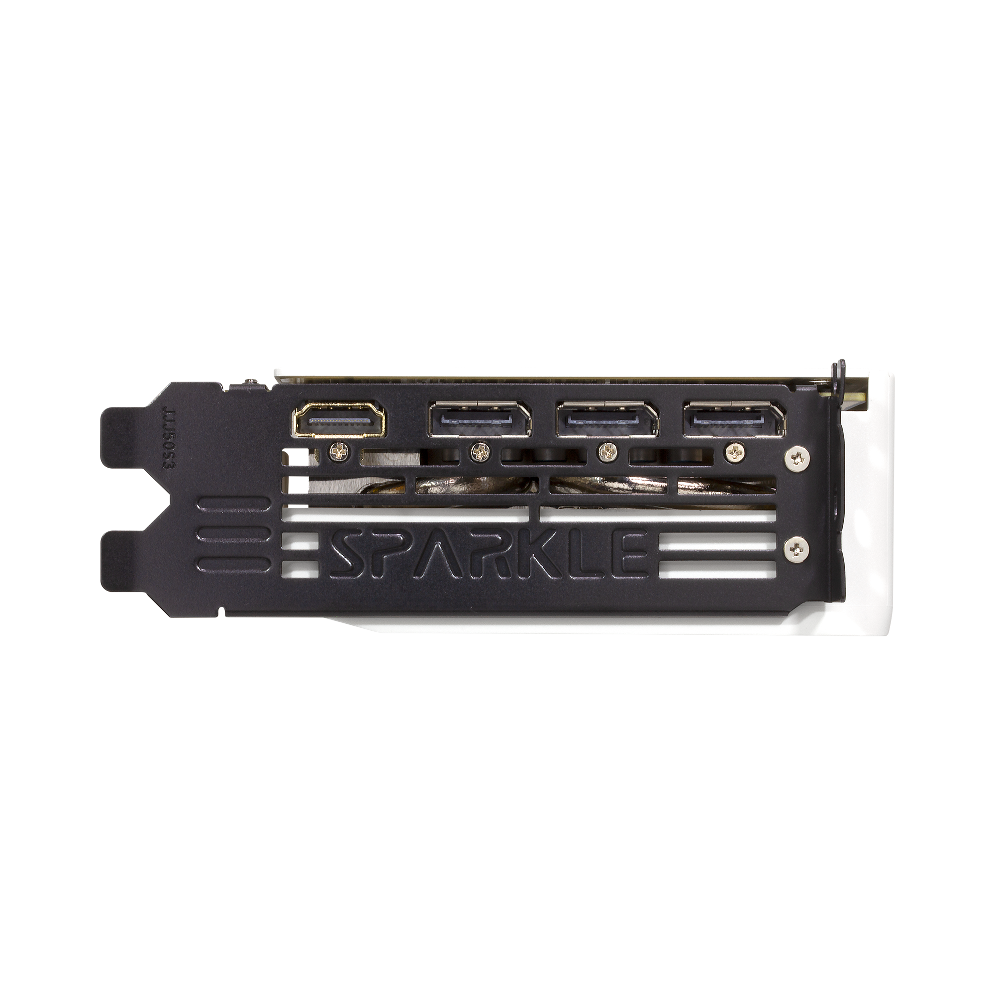 A large main feature product image of SPARKLE Intel Arc Battlemage B580 TITAN Luna OC 12GB GDDR6