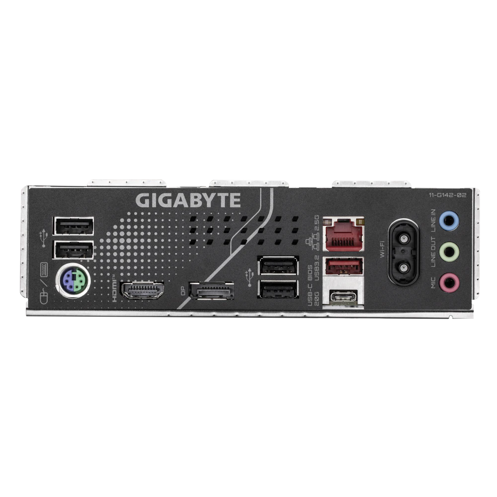 A large main feature product image of Gigabyte B860 EAGLE WiFi 6E LGA1851 ATX Desktop Motherboard
