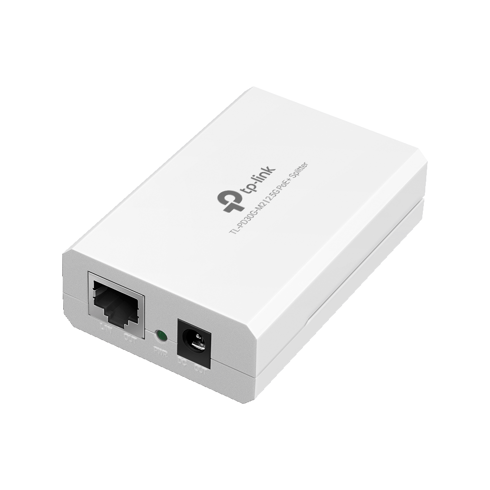 A large main feature product image of TP-Link PD30G-M2 - 2.5G PoE+ Splitter