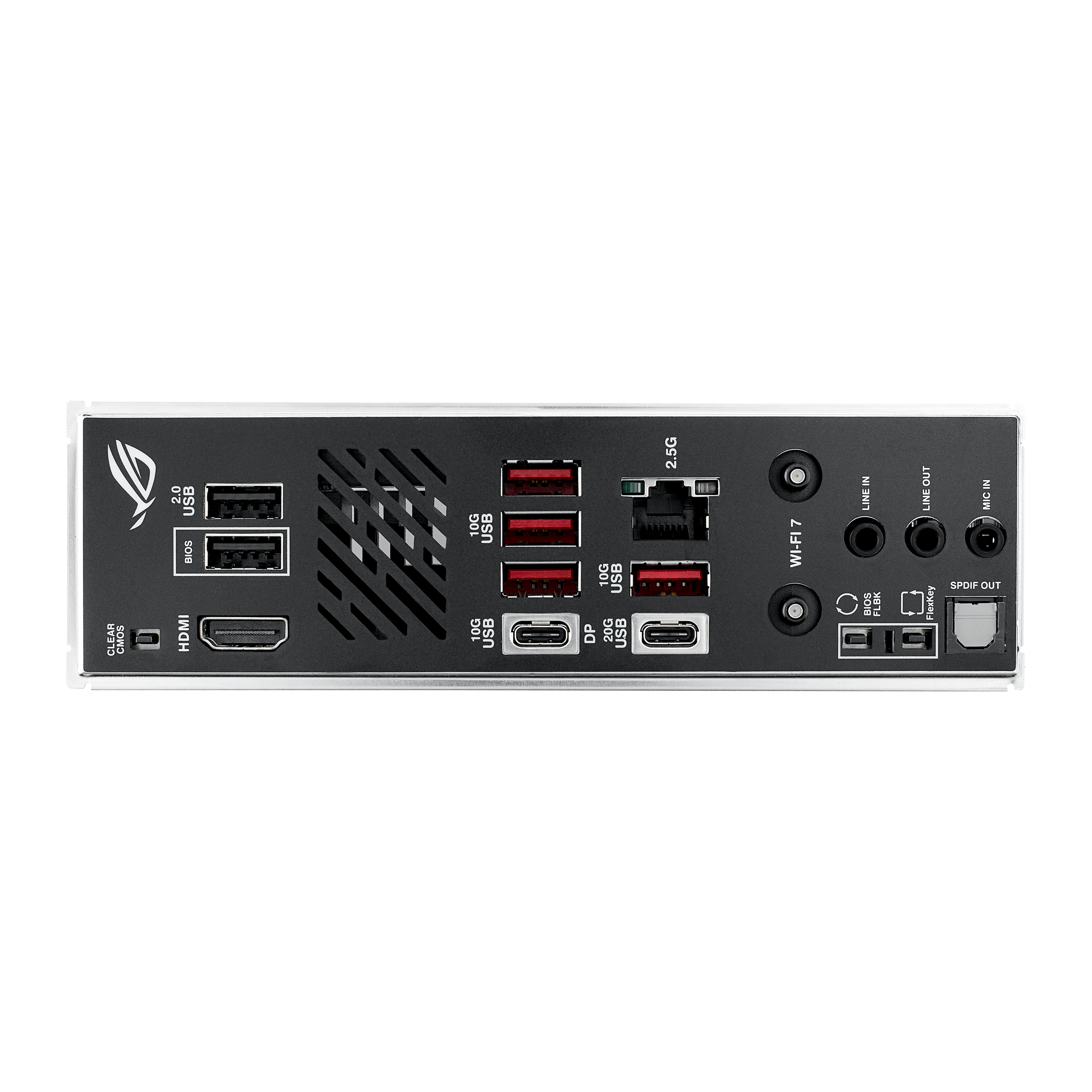 A large main feature product image of ASUS ROG Strix B850-I Gaming WiFi AM5 Mini-ITX Desktop Motherboard