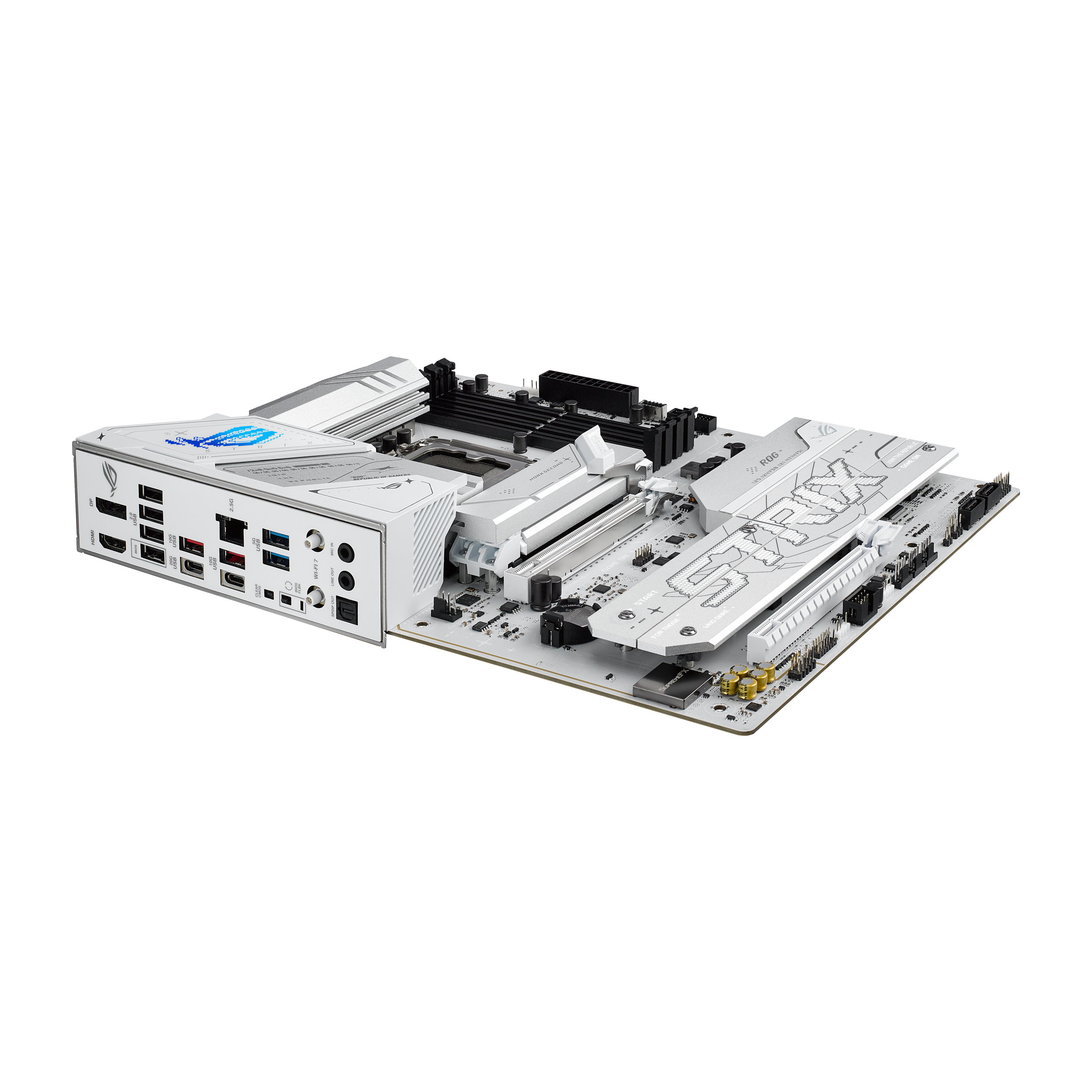 A large main feature product image of ASUS ROG Strix B860-A Gaming WiFi LGA1851 ATX Desktop Motherboard