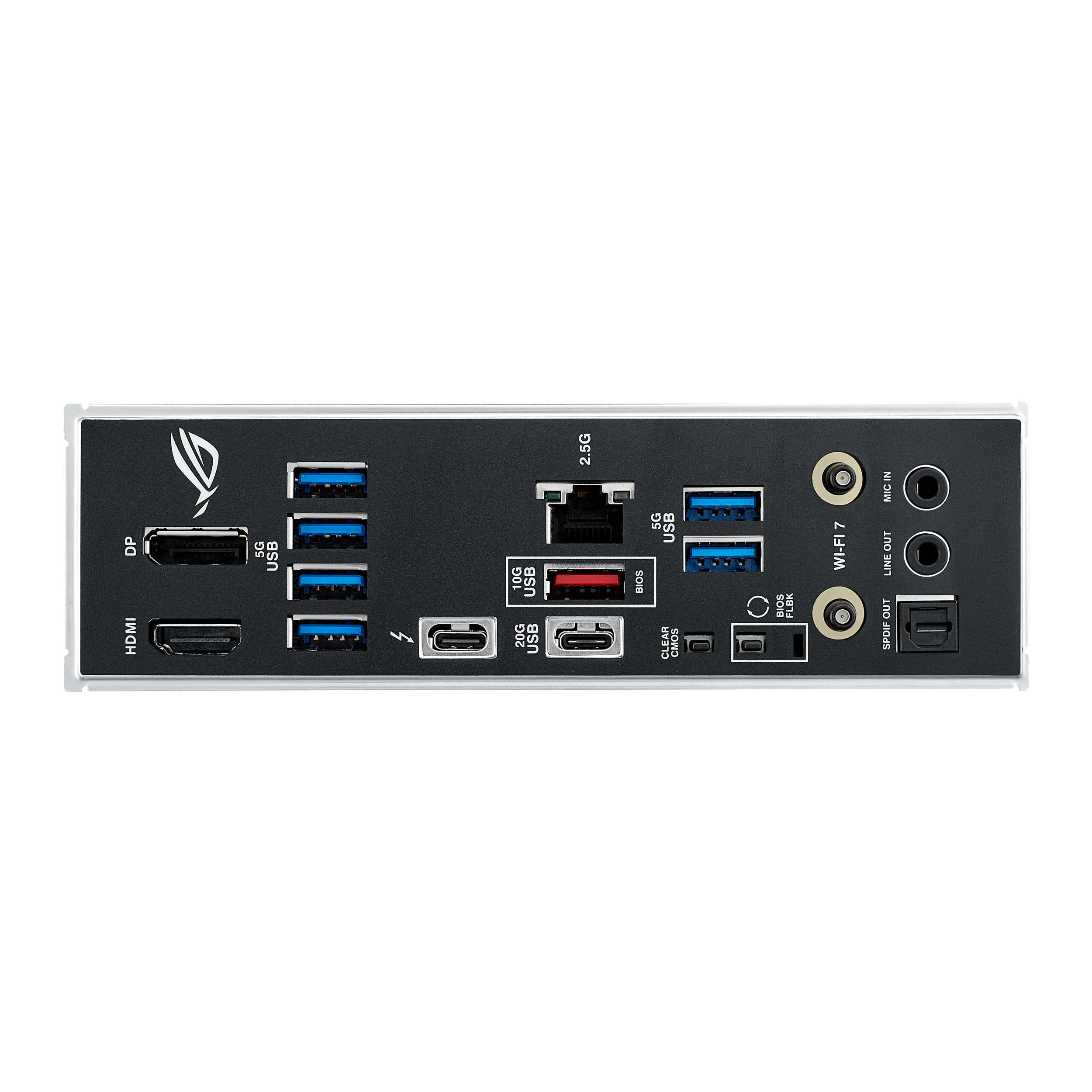 A large main feature product image of ASUS ROG Strix B860-F Gaming WiFi LGA1851 ATX Desktop Motherboard