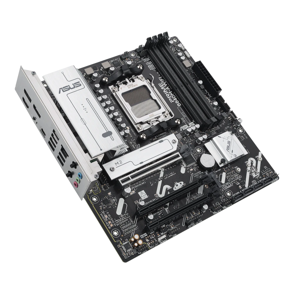 A large main feature product image of ASUS PRIME B840M-A WiFi CSM AM5 mATX Desktop Motherboard