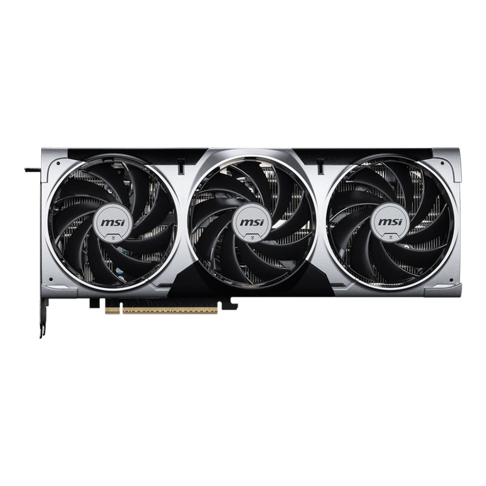 A large main feature product image of MSI GeForce RTX 5080 Ventus 3X OC Plus 16GB GDDR7