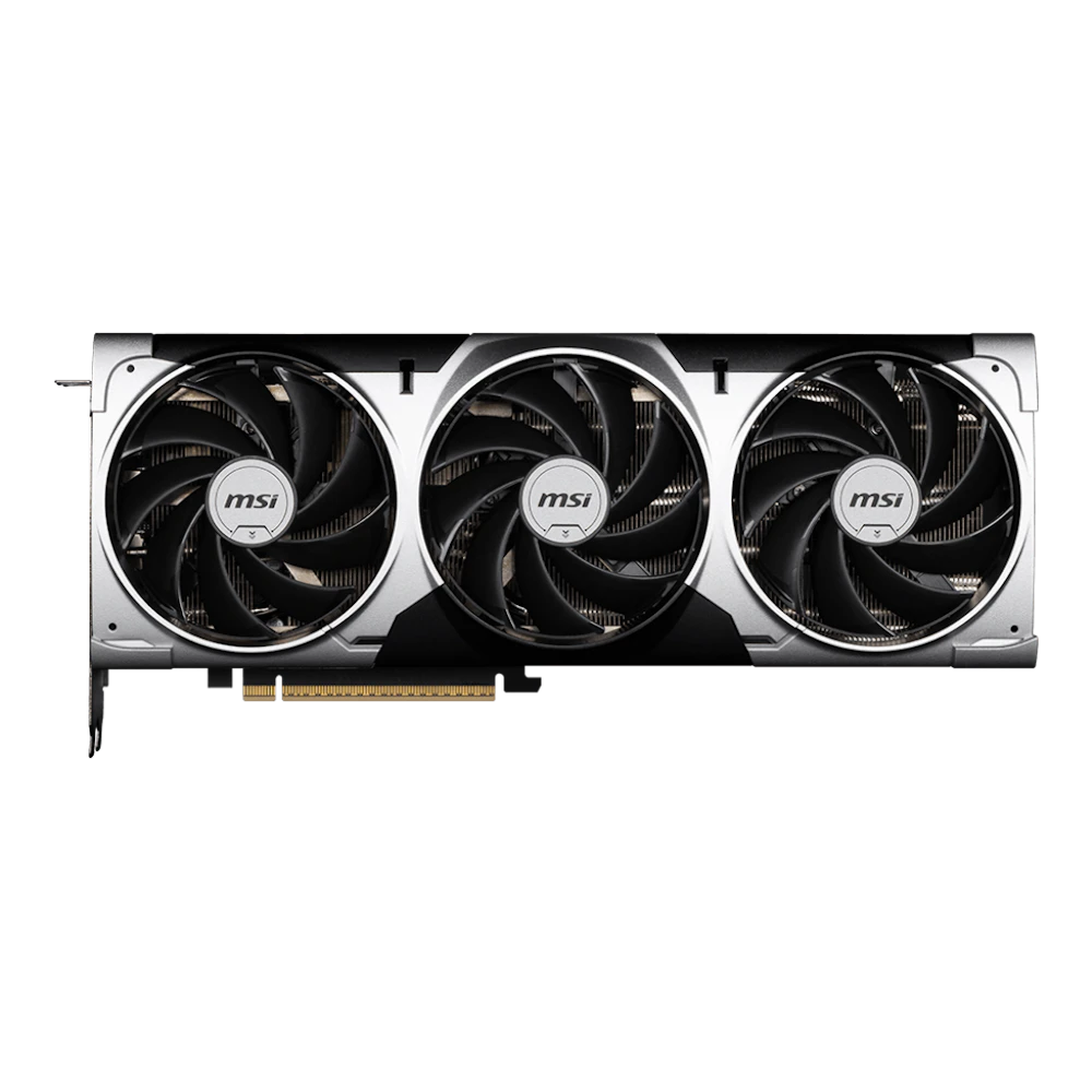A large main feature product image of MSI GeForce RTX 5080 16GB GDDR7 VENTUS 3X OC