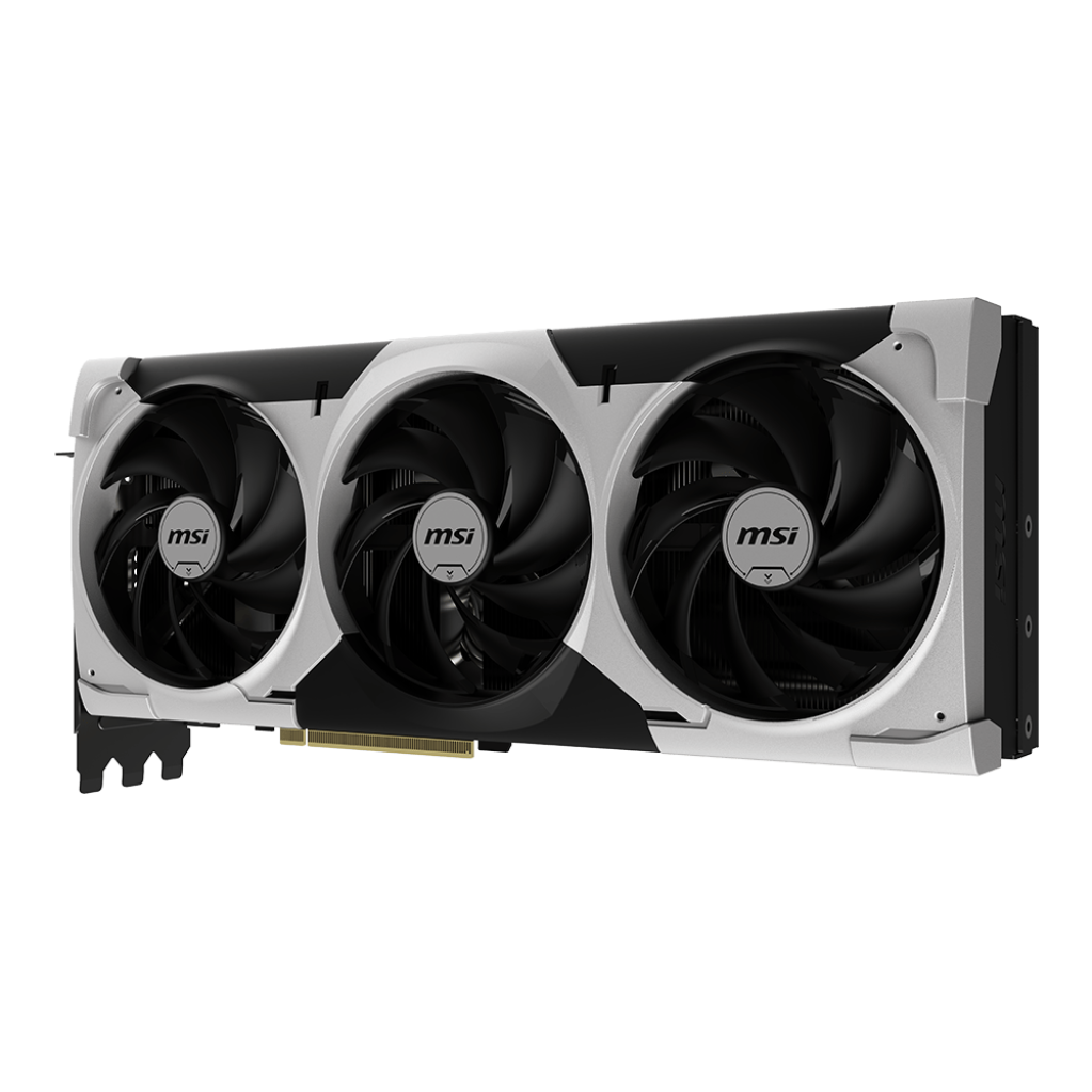A large main feature product image of MSI GeForce RTX 5090 Ventus 3X OC 32GB GDDR7