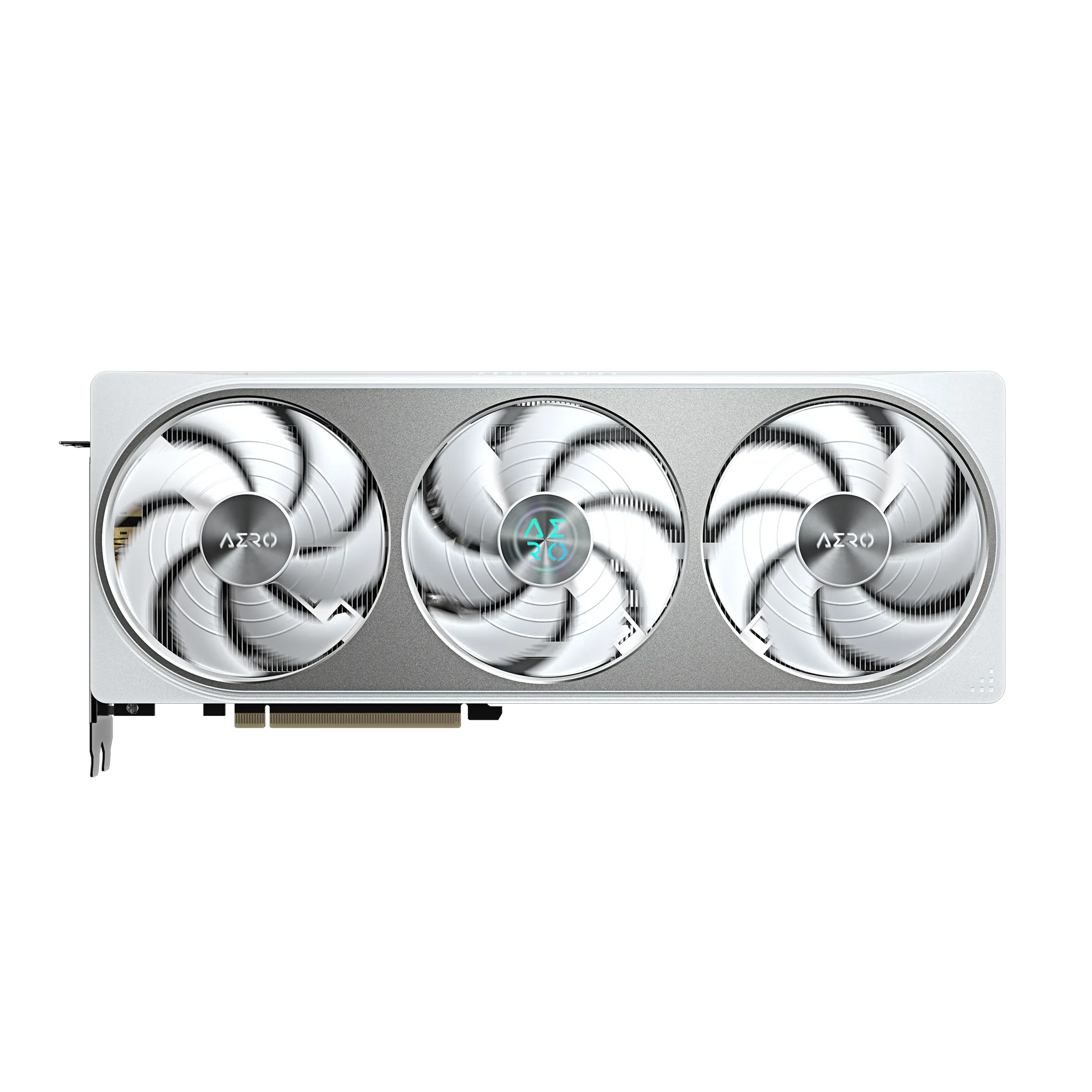 A large main feature product image of Gigabyte GeForce RTX 5070 Aero White OC 12GB GDDR7