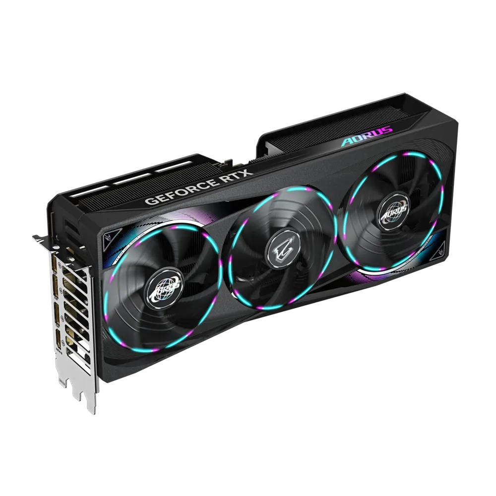 A large main feature product image of Gigabyte GeForce RTX 5070 Aorus Master 12GB GDDR7