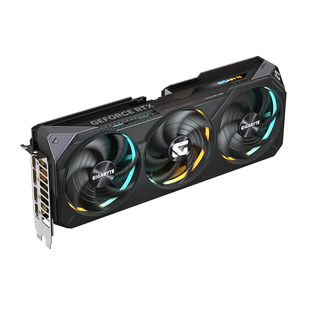 A large main feature product image of Gigabyte GeForce RTX 5070 Gaming OC 12GB GDDR7