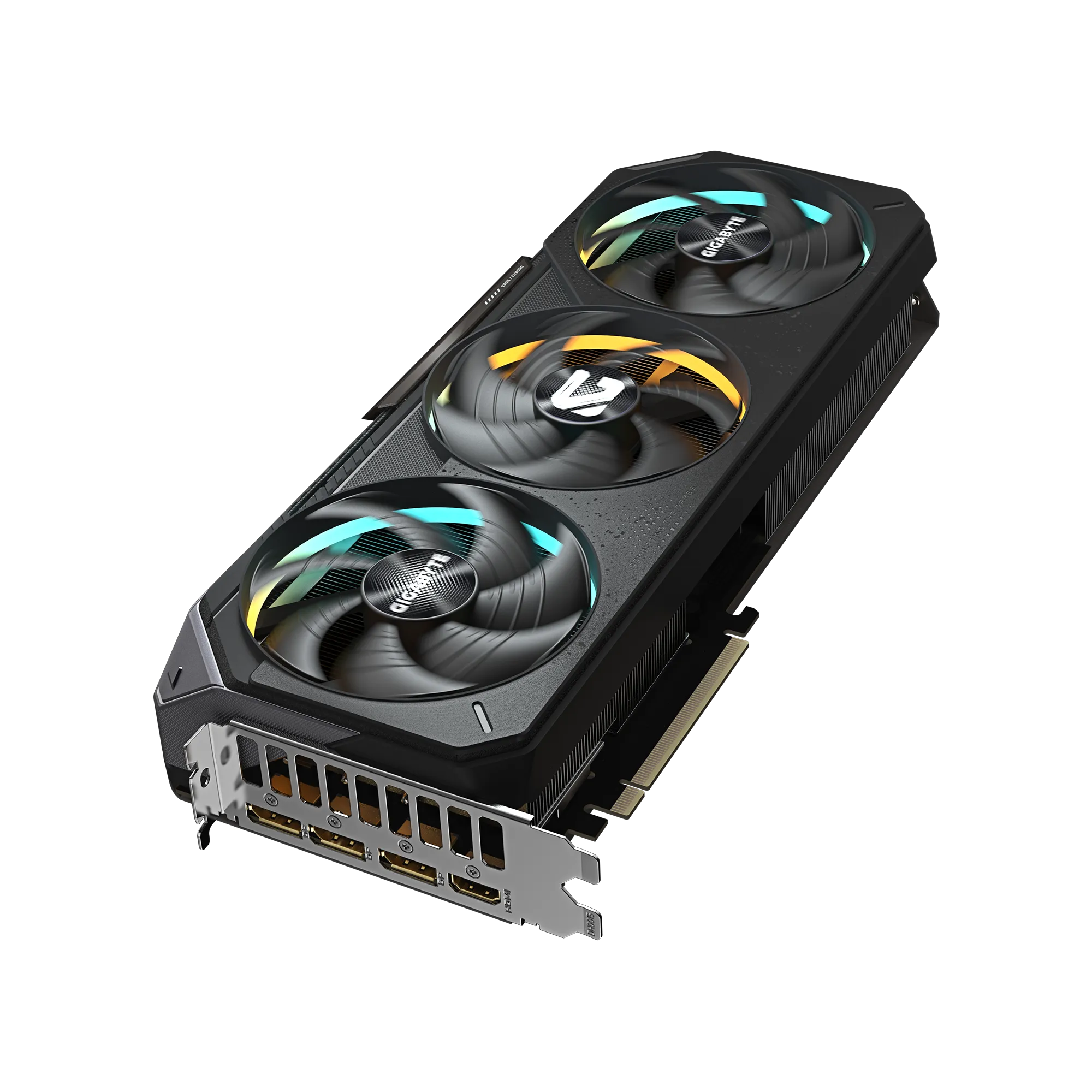 A large main feature product image of Gigabyte GeForce RTX 5070 Gaming OC 12GB GDDR7