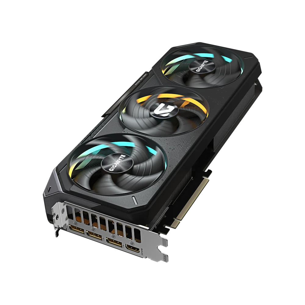 A large main feature product image of Gigabyte GeForce RTX 5070 Gaming OC 12GB GDDR7