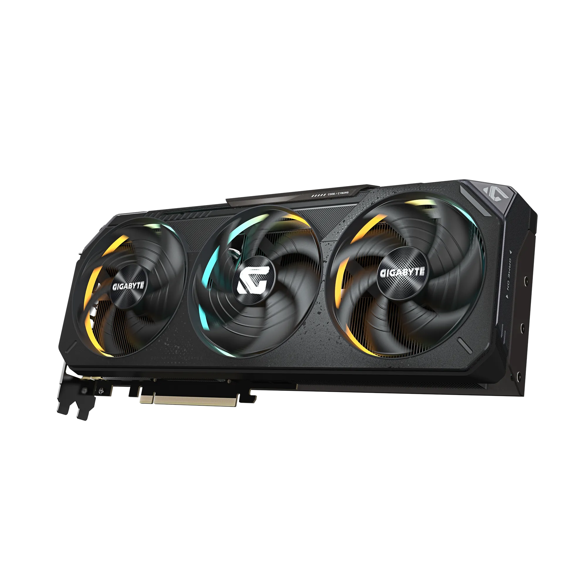 A large main feature product image of Gigabyte GeForce RTX 5070 Gaming OC 12GB GDDR7