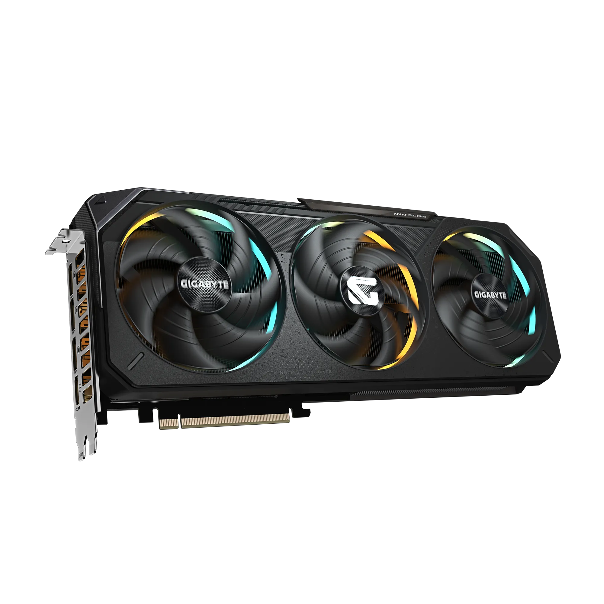 A large main feature product image of Gigabyte GeForce RTX 5070 Gaming OC 12GB GDDR7