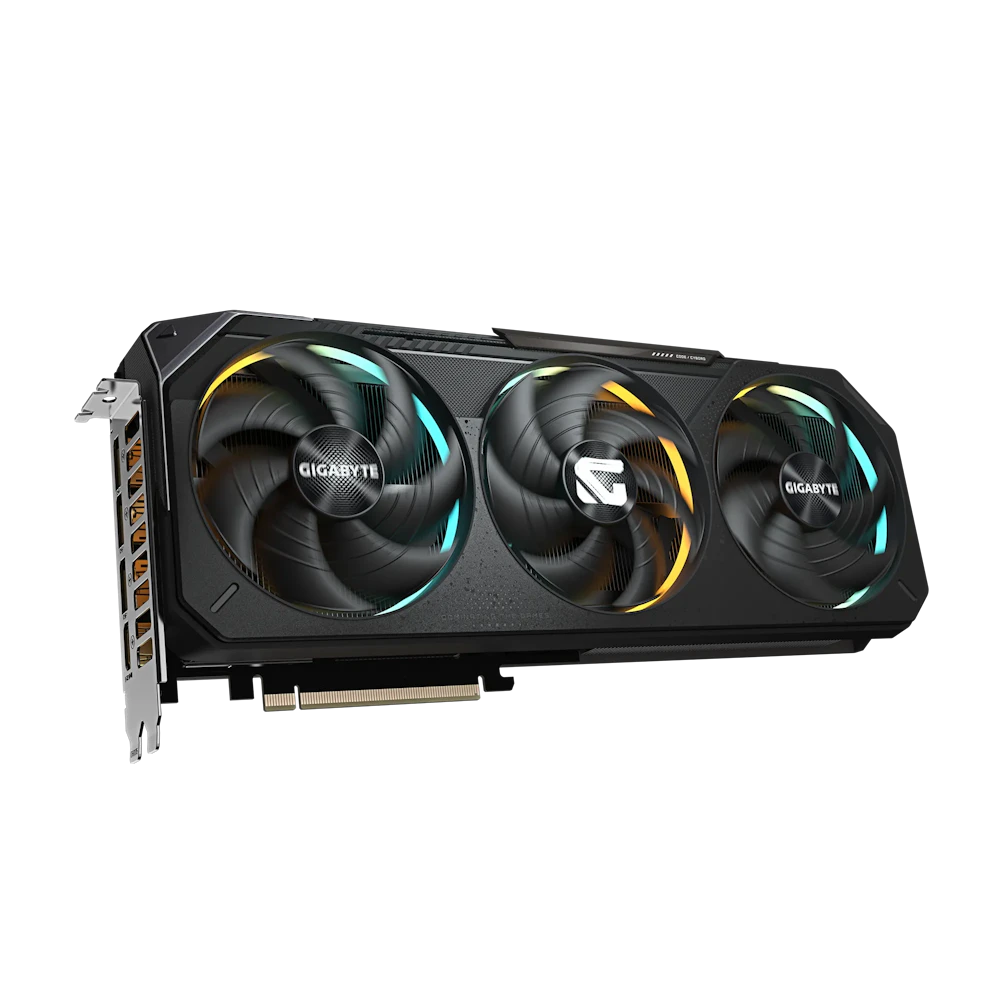 A large main feature product image of Gigabyte GeForce RTX 5070 Gaming OC 12GB GDDR7