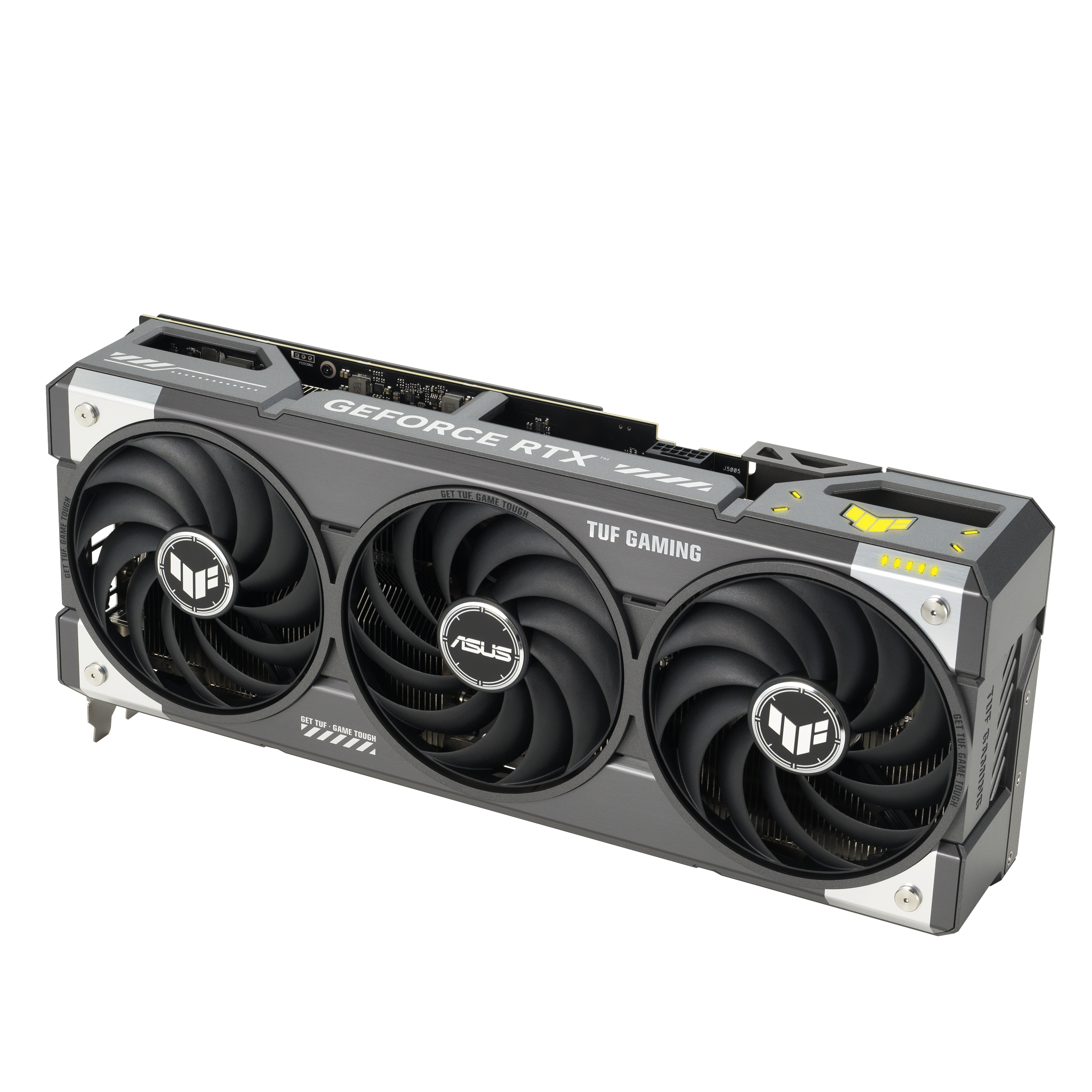 A large main feature product image of ASUS GeForce RTX 5070 Ti TUF Gaming OC 16GB GDDR7