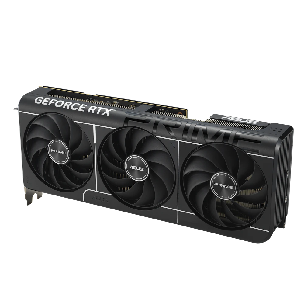 A large main feature product image of ASUS GeForce RTX 5080 Prime OC 16GB GDDR7