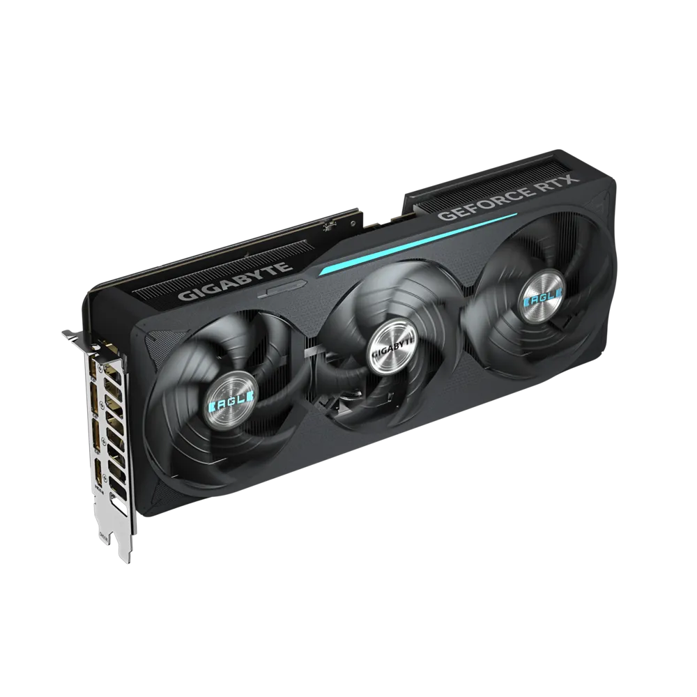 A large main feature product image of Gigabyte GeForce RTX 5070 Ti Eagle OC SFF 16GB GDDR7