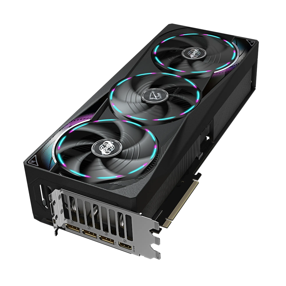A large main feature product image of Gigabyte GeForce RTX 5080 Aorus Master 16GB GDDR7