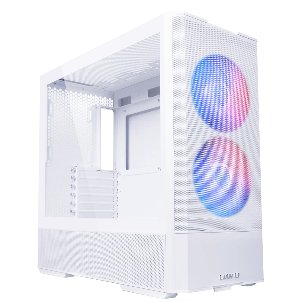A large main feature product image of Lian Li LANCOOL 207 - Compact Mid Tower ATX Case (White)