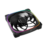 A small tile product image of Geometric Future Squama 2503 Reverse - 140mm ARGB PWM Fan (Black)