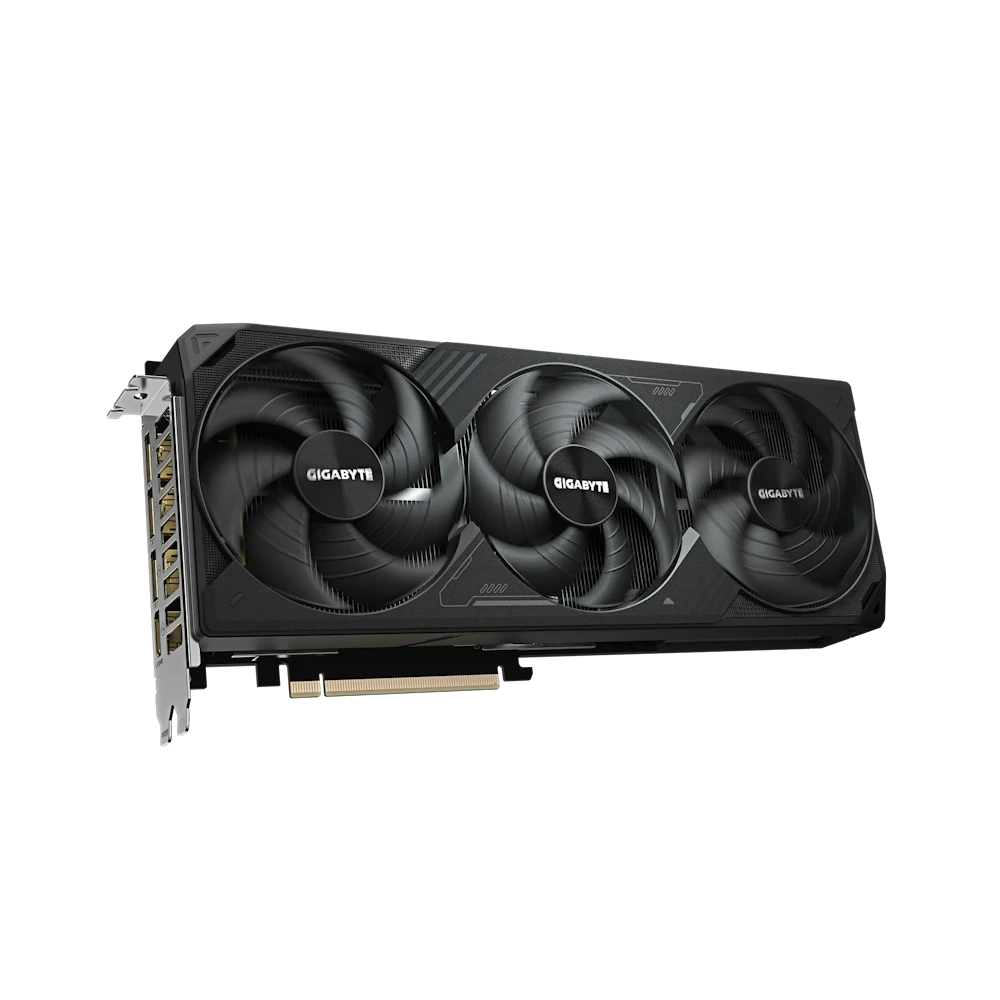 A large main feature product image of Gigabyte GeForce RTX 5080 Windforce OC SFF 16GB GDDR7