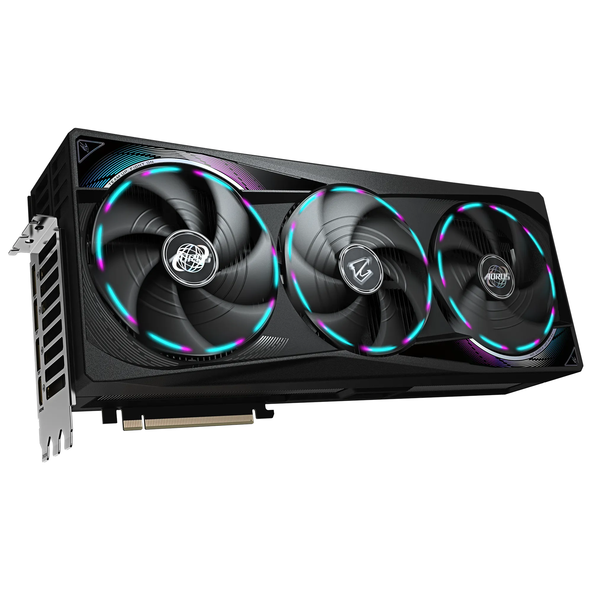 A large main feature product image of Gigabyte GeForce RTX 5090 Aorus Master 32GB GDDR7