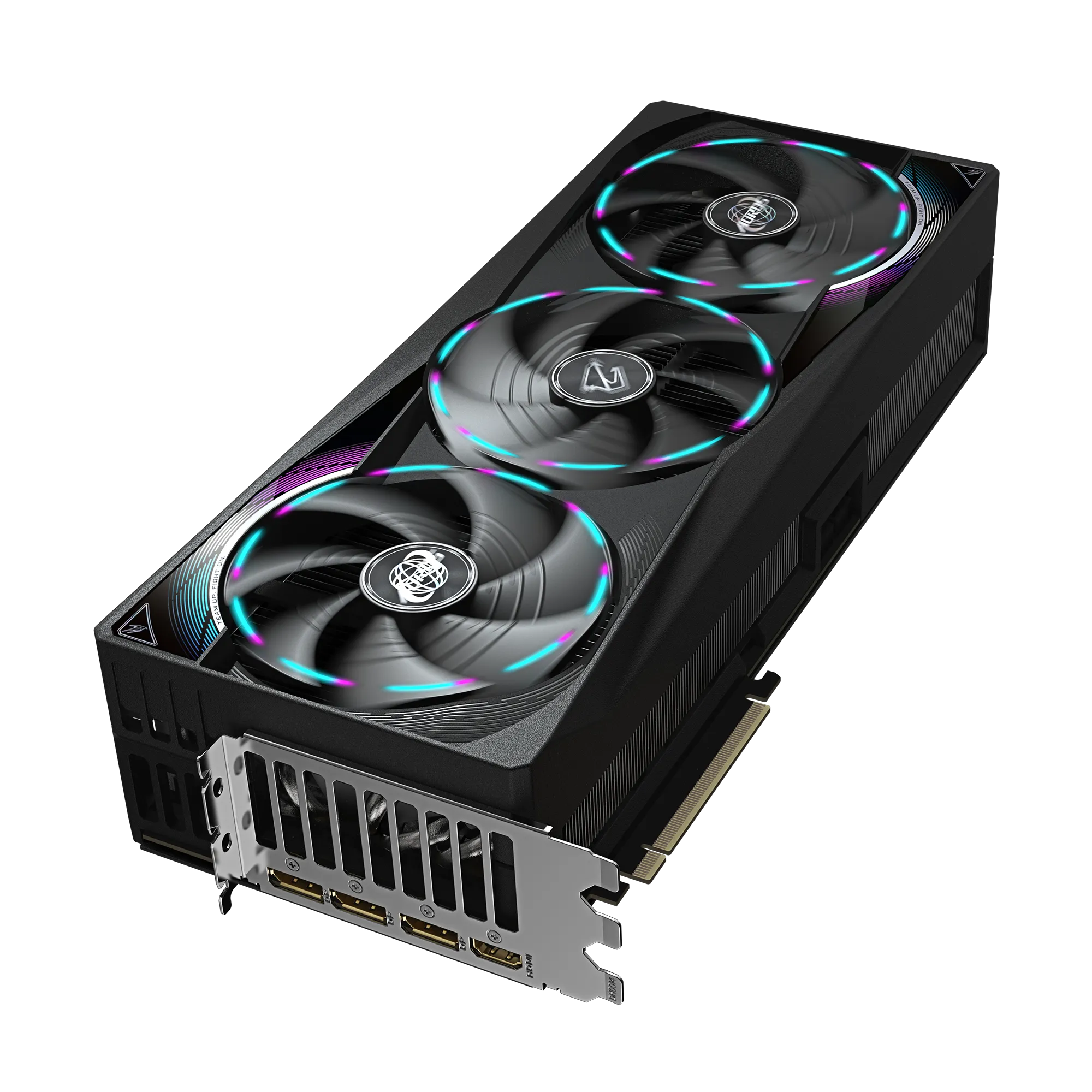 A large main feature product image of Gigabyte GeForce RTX 5090 Aorus Master 32GB GDDR7
