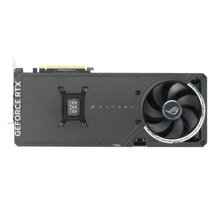 A large main feature product image of ASUS GeForce RTX 5080 ROG Astral Gaming OC 16GB GDDR7 