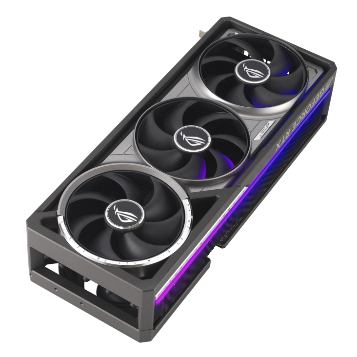 A large main feature product image of ASUS GeForce RTX 5080 ROG Astral Gaming OC 16GB GDDR7 