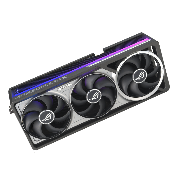 A large main feature product image of ASUS GeForce RTX 5080 ROG Astral Gaming OC 16GB GDDR7 